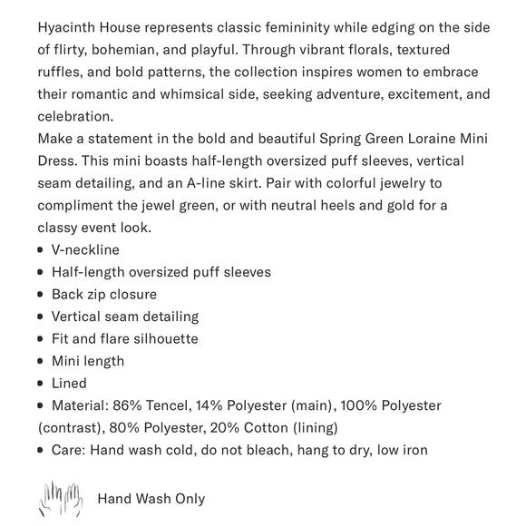 TUCKERNUCK English Factory Spring Green Loraine Mini Dress NWT Size Large - Picture 8 of 12